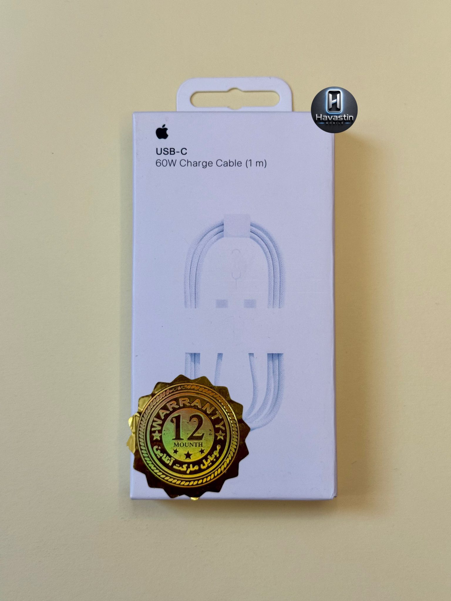 کابل USB-C آیفون اصلی 60 وات